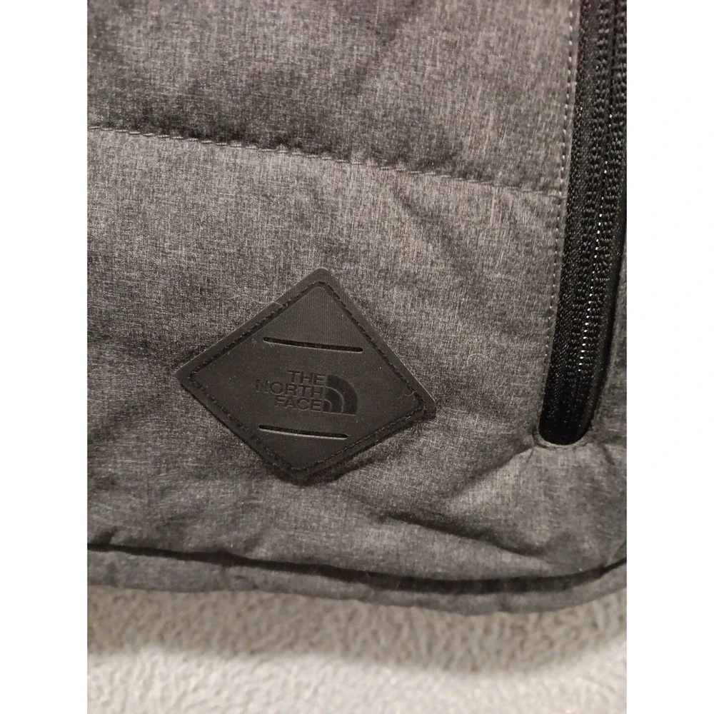 The North Face Patrick's Point Vest Mens Sz XL Snap Button Puffer Gray NICE!